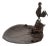 French Bronze Vide-Poche with Rooster by Auguste Cain, 19th Century For Sale