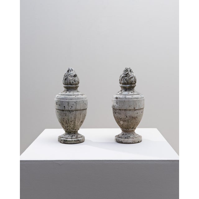 1850s Belgian Blue Stone Sculptures - A Pair For Sale - Image 11 of 18