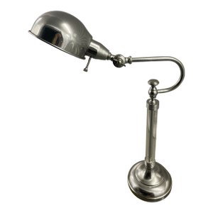 Vintage Chrome & Acrylic Pharmacy Desk Lamp