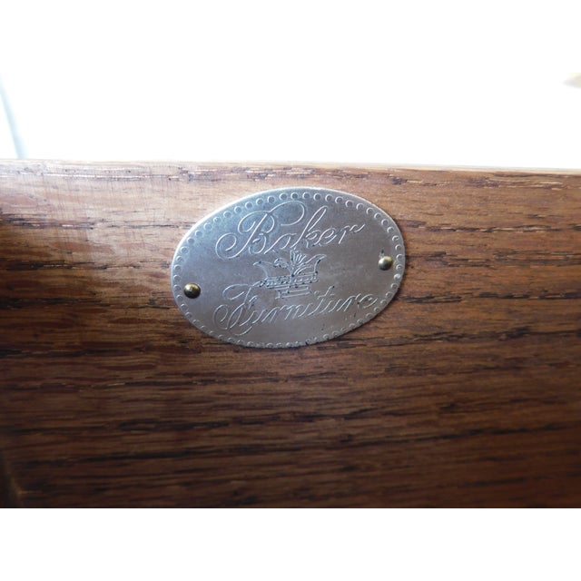 Baker Furniture Swedish Bombe Style 2 Over 2 Drawer Gilt Accented Chest For Sale In Philadelphia - Image 6 of 12