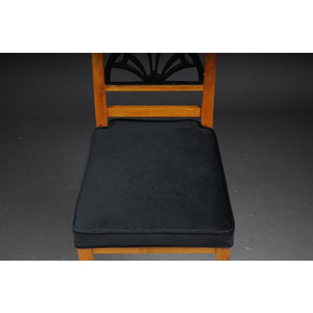 Biedermeier Dining Chair in Birch, 19th Century For Sale - Image 13 of 18