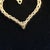 14k Yellow Gold Heart Necklace With Emeralds and Diamonds For Sale - Image 10 of 10