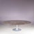 Oval Tulip Table with Brown Marble Top and Matt Silver Coated Oval Base by Eero Saarinen for Knoll, USA, 1970s For Sale - Image 11 of 11