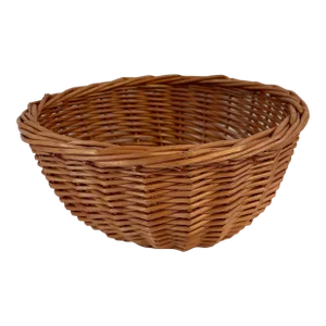 Vintage Round Wicker Basket