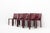 Cab 412 Bordeaux Red Chair Set by Mario Bellini for Cassina, 1990s, Set of 8 For Sale - Image 17 of 17