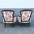Mid 20th Century Vintage French Provincial Floral Upholstery Lounge Chairs - Pair For Sale - Image 5 of 10