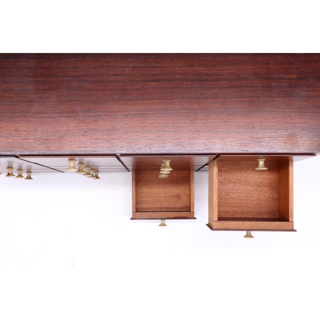 Mid 20th Century 1960s Mid Century Twenty Drawer Rosewood Wall Cabinet For Sale - Image 5 of 8