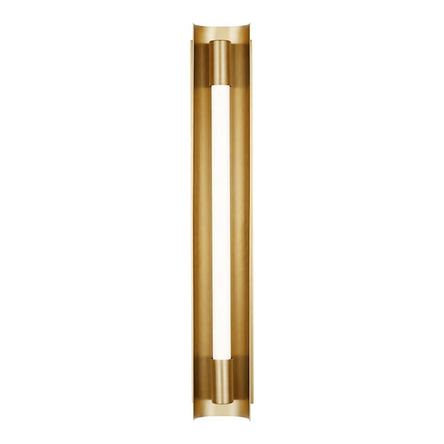 Kelly Wearstler by Visual Comfort Studio Carson Medium Vanity, Burnished Brass For Sale