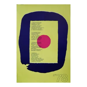 1978 Original Exhibition Polish Poster, 7th International Poster Biennale Warsaw