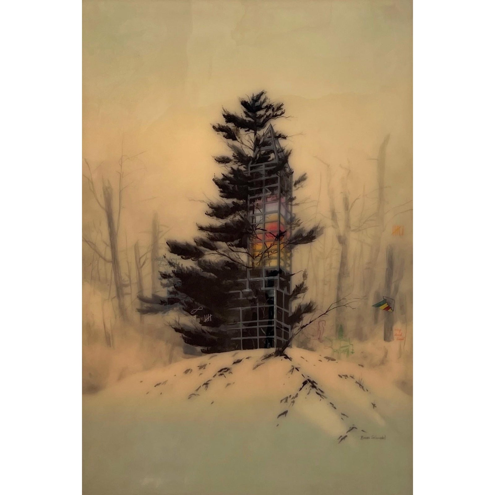 Absence/No Presence by Brooks Salzwedel | India Ink and Acrylic Artwork ...