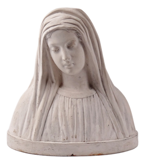 Art Deco Plaster Bust of the Virgin Mary after Raphael, 1911