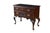 Vintage Queen Anne style lowboy chest, also referred to as a dressing table. Constructed from a rich, dark-toned solid...