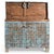 1950s Indian Pithara Blue Storage Chest, 1940s For Sale - Image 5 of 9
