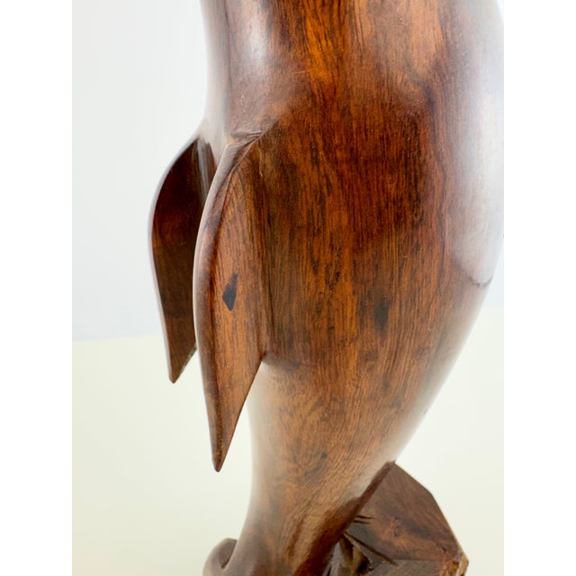 Vintage Hand-Carved Wood Dolphin Sculpture For Sale - Image 11 of 11