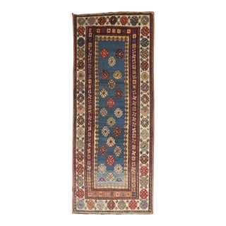 Late 19th Century Blue Antique Talish Runner - 2'11" x 7'3" For Sale