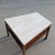 1970s Mid-Century Modern Travertine Top Side Table in Walnut, 1970s For Sale - Image 5 of 9