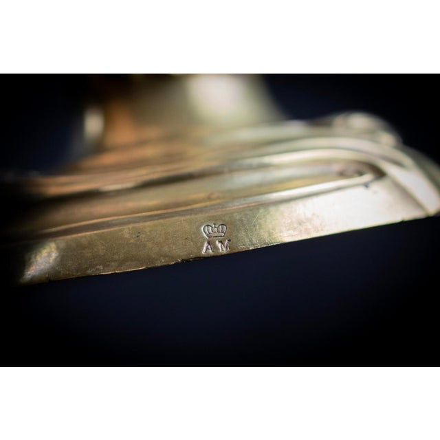 Louis XV Style Gilt Bronze Candlesticks, 1800s, Set of 2 For Sale - Image 10 of 12