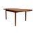 1980s Danish Modern Solid Teak Dining Table W/ Leaf, Oval Extension Table For Sale In Tampa - Image 6 of 16