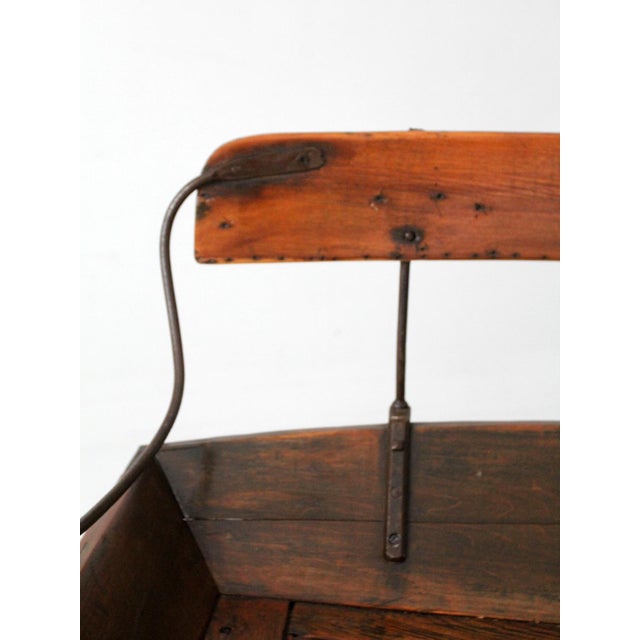 Antique Buggy Seat Storage Bench For Sale - Image 11 of 15