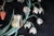 Antique Painted Wrought Iron Wall Candleholders with Lily of the Valley, Set of 2 For Sale - Image 11 of 18