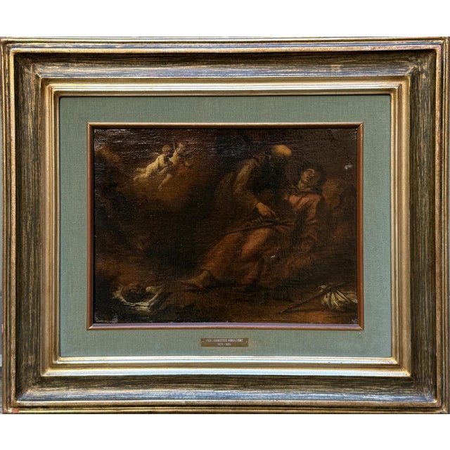 Morazzone School Artist, Ecstasy of Saint Francis, 1800s, Oil on Canvas, Framed For Sale - Image 8 of 8