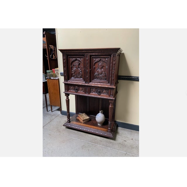 Antique Neo-Gothic Silver Cabinet, 1890 For Sale - Image 10 of 12