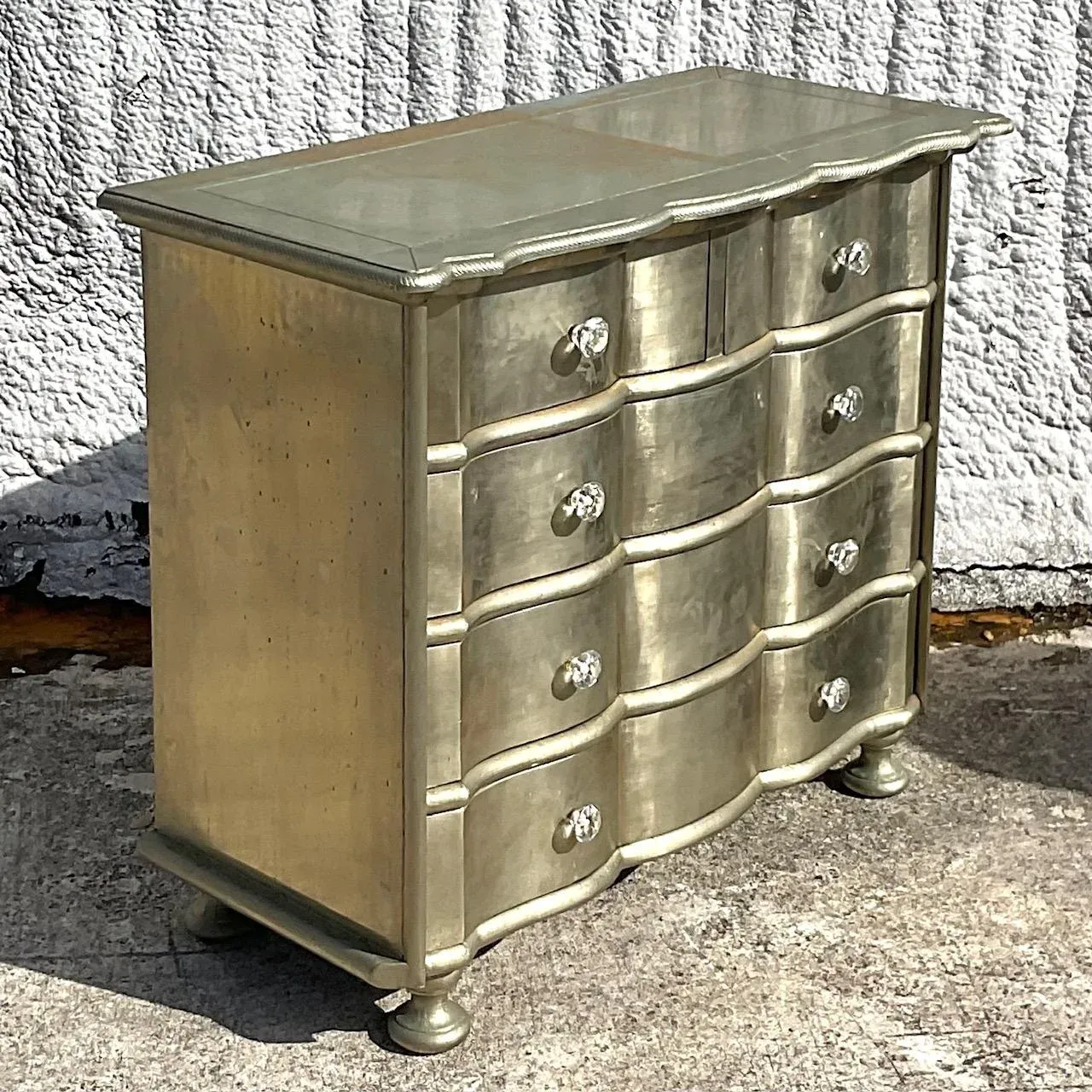 how to silver leaf a dresser How To Silver Leaf Furniture