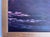 Mid 20th Century Vintage Impressionist Water Lily Pond Oil Painting in Cobalt Blue & Violet For Sale - Image 5 of 5