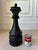 Rustic Vintage Handmade 17” Solid Wood Queen Chess Piece Sculpture For Sale - Image 3 of 16