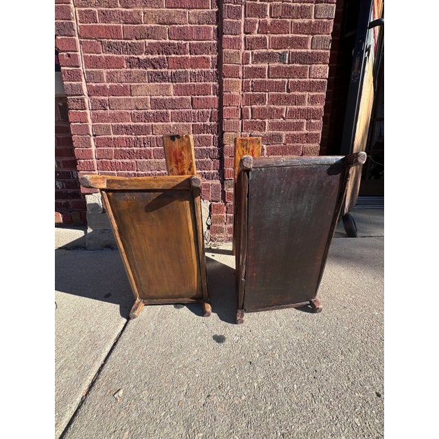 Antique Qing Style Chinese Barber Stool/Bench - Pair A pair of 19th Century barber stool/benches from Shanxi province,...