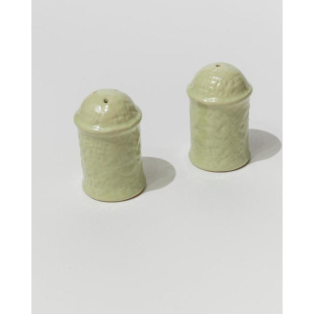 Vintage Salt and Pepper Shakers in Mint Ceramic, 1970s, Set of 2 For Sale - Image 10 of 11