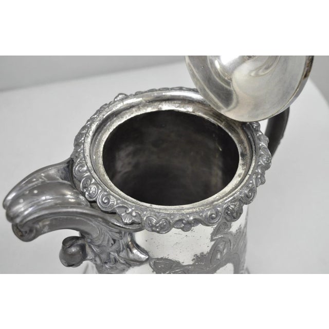 Antique American Victorian E. Kaufmann Figural Coffee Pot Water Pitcher W/ Eagle For Sale - Image 14 of 18