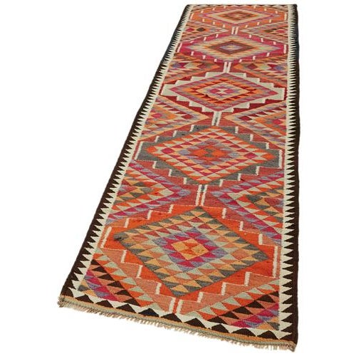 Textile Vintage Kilim Runner Rug For Sale - Image 7 of 7