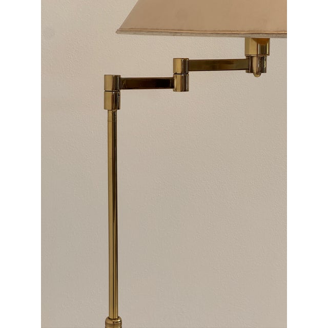 Metal Brass Floor Lamp, 1980s For Sale - Image 7 of 12