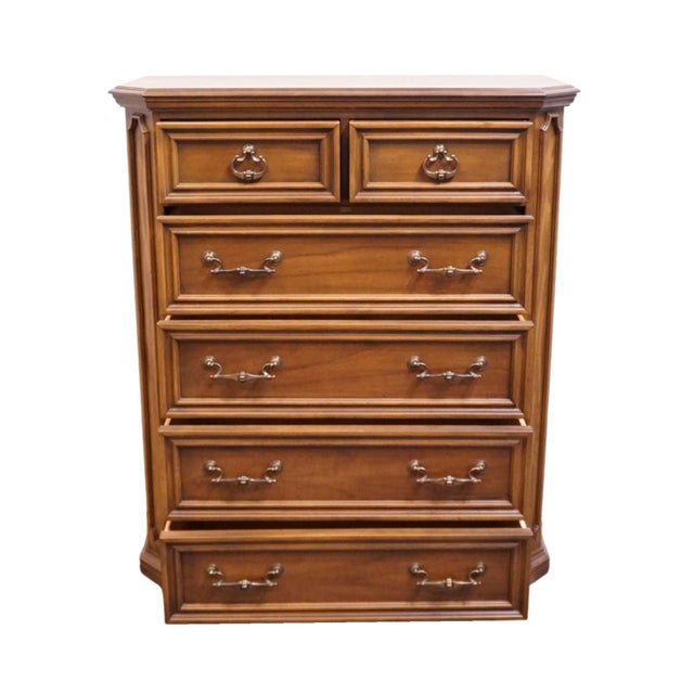 Late 20th Century Hooker Furniture Solid Cherry Italian Neoclassical Tuscan Style 44" Chest of Drawers 60-10 For Sale - Image 5 of 12