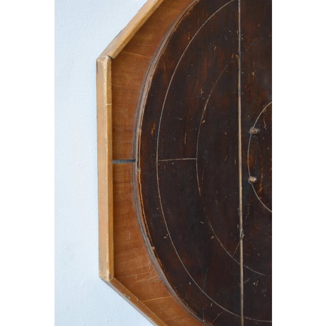 Brown Antique Folk Art Crokinole Game Board, Circa Early 20th Century For Sale - Image 8 of 17