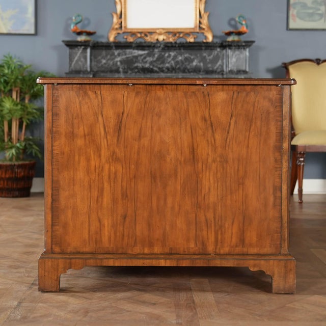 Vintage Baker Walnut Executive Desk For Sale - Image 14 of 17
