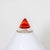 White and Red Glass Table Lamp by Leucos, Italy, 1960s For Sale - Image 5 of 6