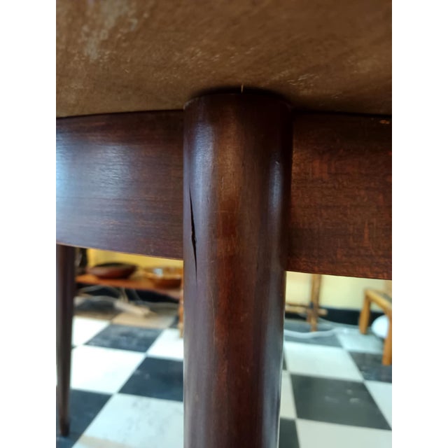 Scandinavian Extendable Round Table, 1960s For Sale - Image 17 of 18