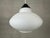 Black Vintage Opaline Pendant Lamp by Louis Kalff for Philips, 1970s For Sale - Image 8 of 12