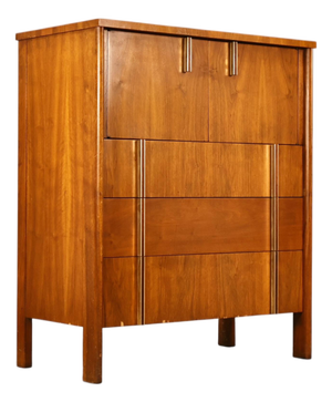 John Widdicomb Vintage Mid Century Modern Highboy Dresser C. 1960s