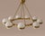 Mid Century Modern Large Ring Chandelier - With Frosted Glass Globe For Sale - Image 4 of 5