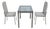 Milo Baughman Glass Top Table & 2 Chairs Dinette Set For Sale