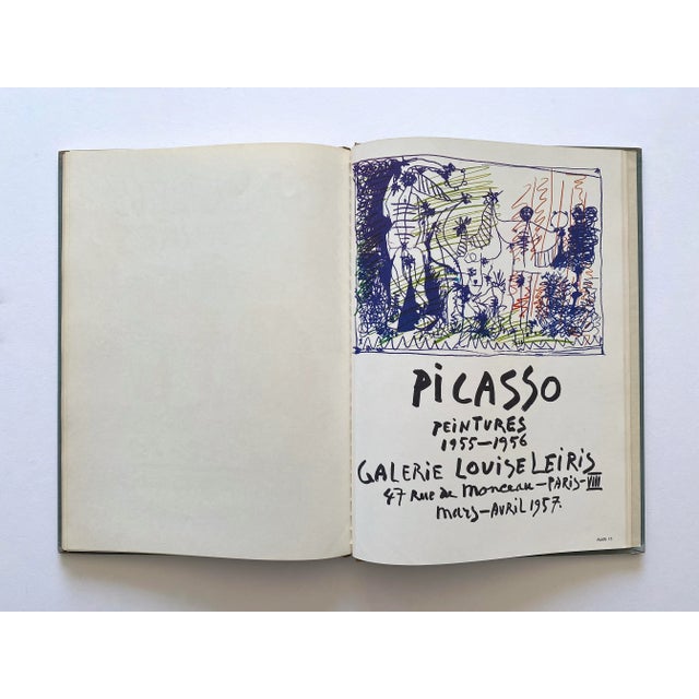 Cream " Posters of Picasso " Rare Vintage 1957 1st Edtn Mid Century Modernist Lithograph Print Landmark Volume Large Hardcover Art Book For Sale - Image 8 of 12