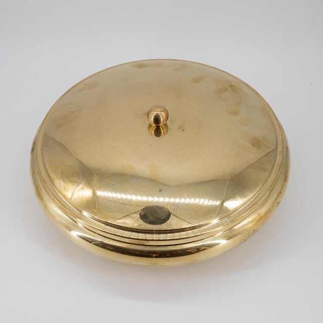 1970s Vintage Brass Bowl with Lid, 1970s For Sale - Image 5 of 8