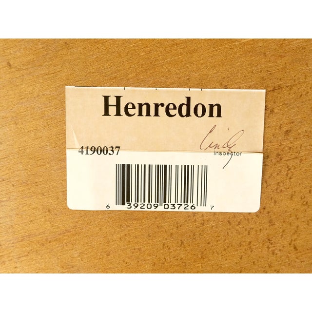 Wood Henredon Fine Large 44x54" Square Carved Flame Mahogany Coffee Table MINT For Sale - Image 7 of 15