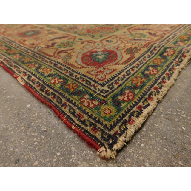 Beige Hand Knotted Vintage Turkish Rug For Sale - Image 8 of 10