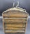 Mid 20th Century Vintage Primitive Split Bamboo Slatted Storage Chest Trunk- 13" Gathering Basket With Wrapped Wire Handles For Sale - Image 5 of 18