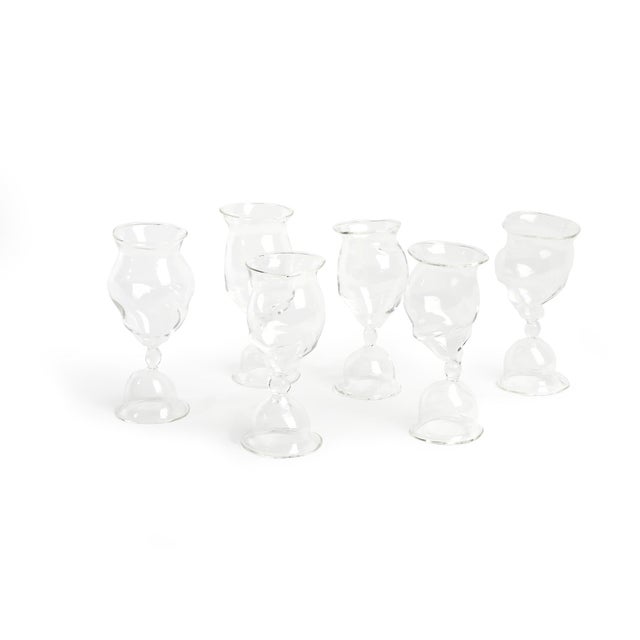 Contemporary Crumpled Cocktail Glass by Justine Menard, Set of 2 For Sale - Image 3 of 5