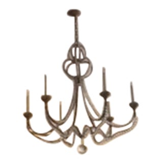 Nierman Weeks Multi‑Arm Gilt Chandelier – Classic Candle‑Style Lighting For Sale